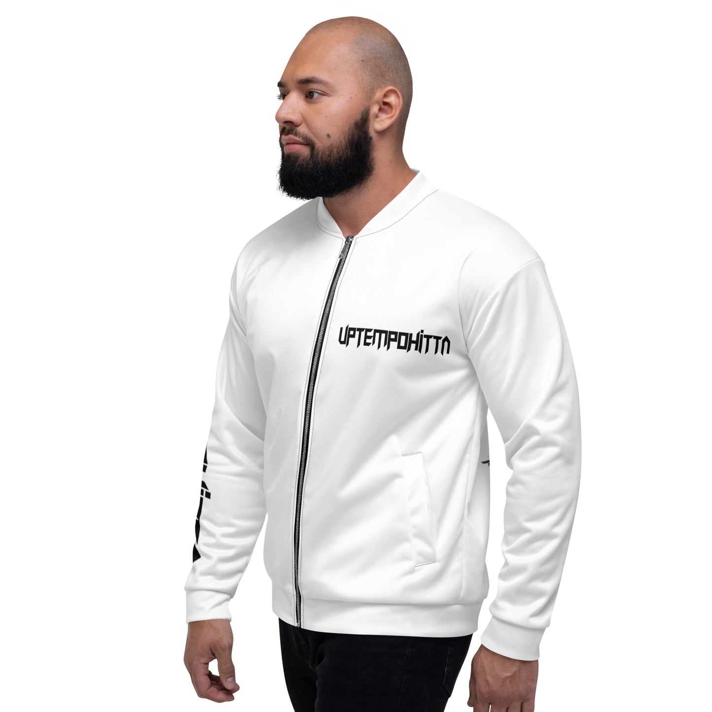 Herren Bomberjacke in weiß