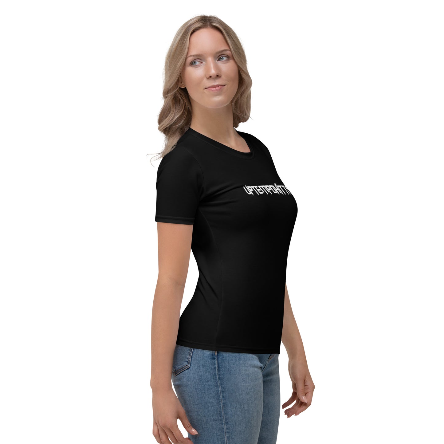 Damen-T-Shirt in schwarz