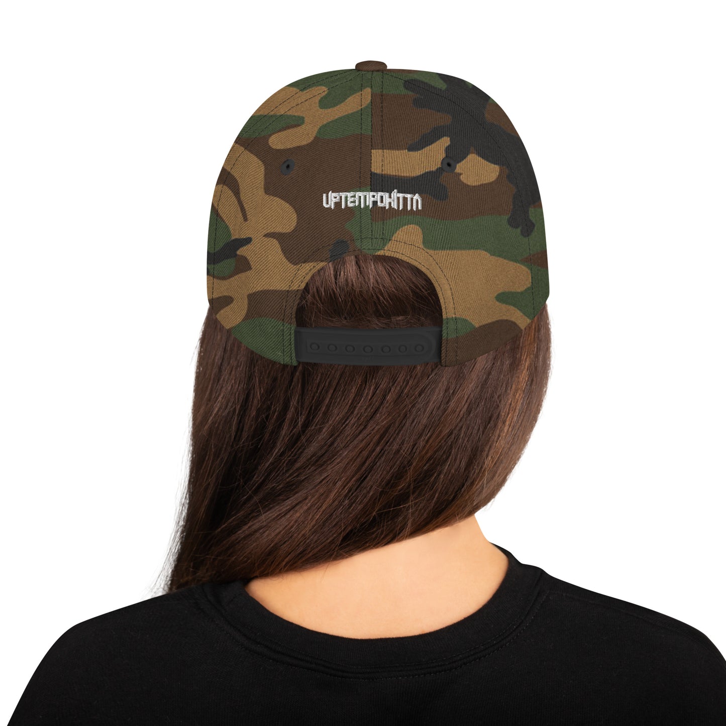 Gestickt Snapback-Cap mit weißer Schrift