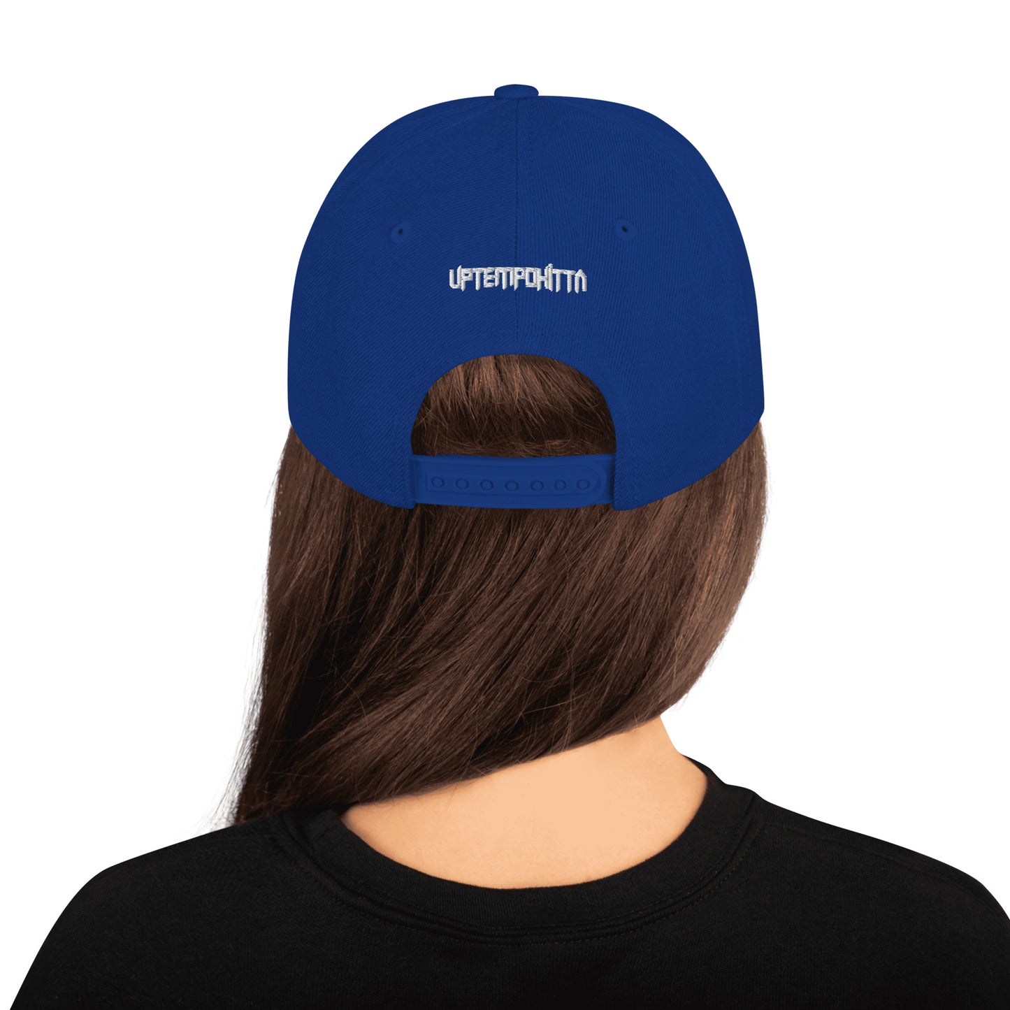 Gestickt Snapback-Cap mit weißer Schrift