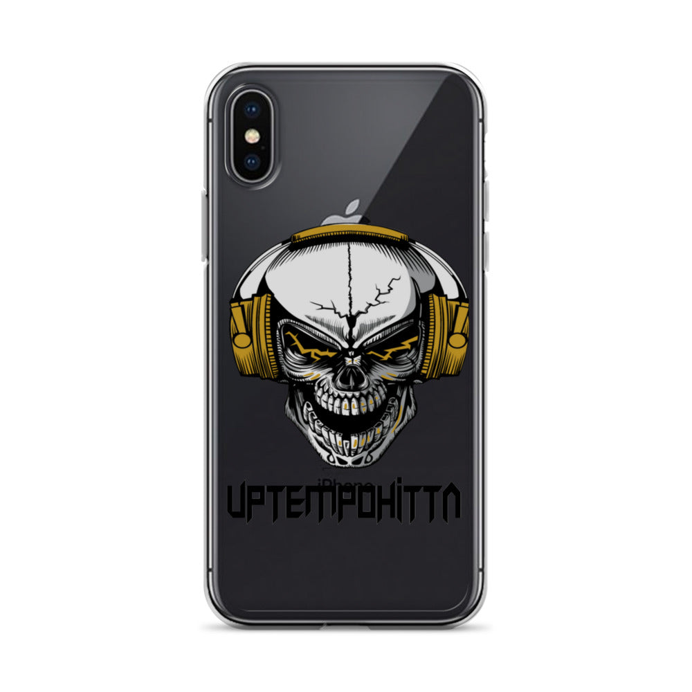iPhone-Hülle mit schwarzer Schrift