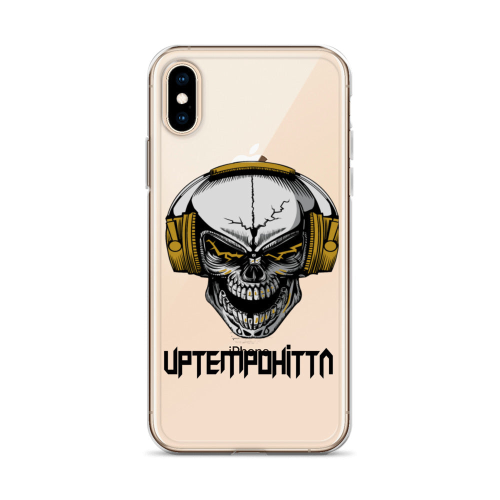 iPhone-Hülle mit schwarzer Schrift
