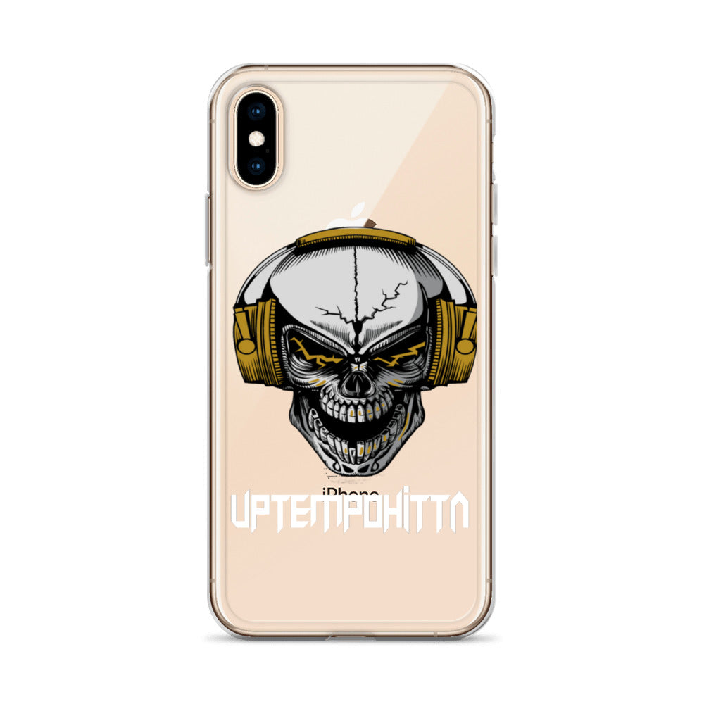 iPhone-Hülle mit weißer Schrift