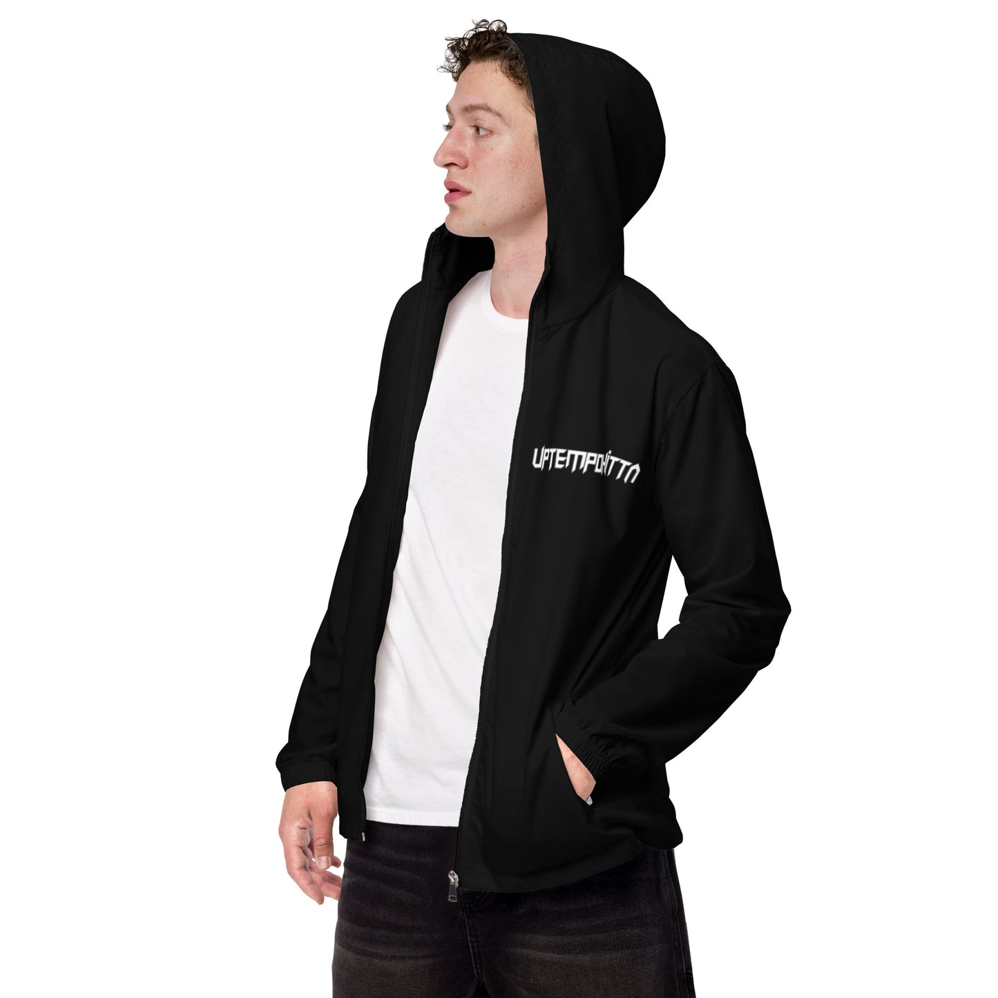 Herren-Windbreaker in schwarz