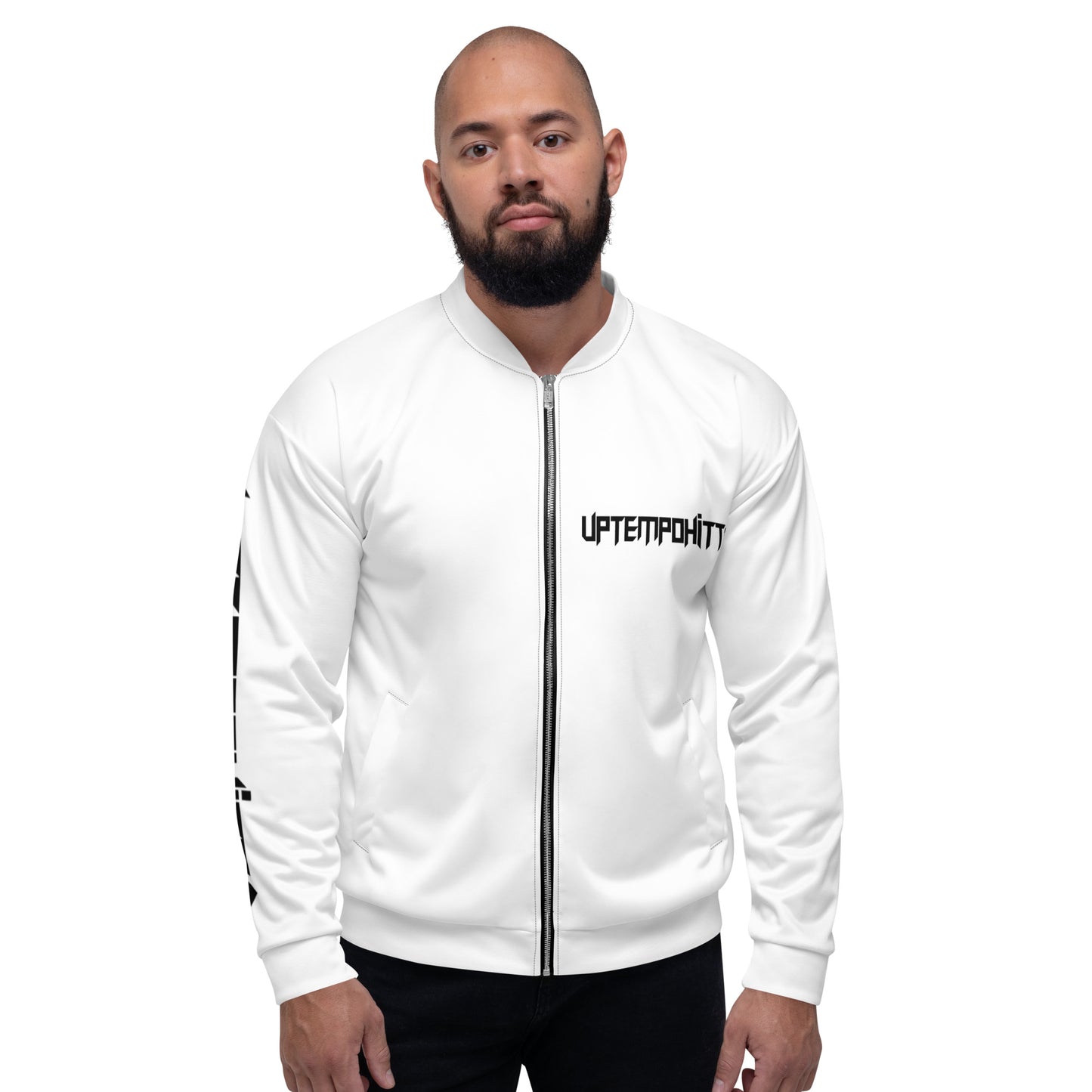 Herren Bomberjacke in weiß