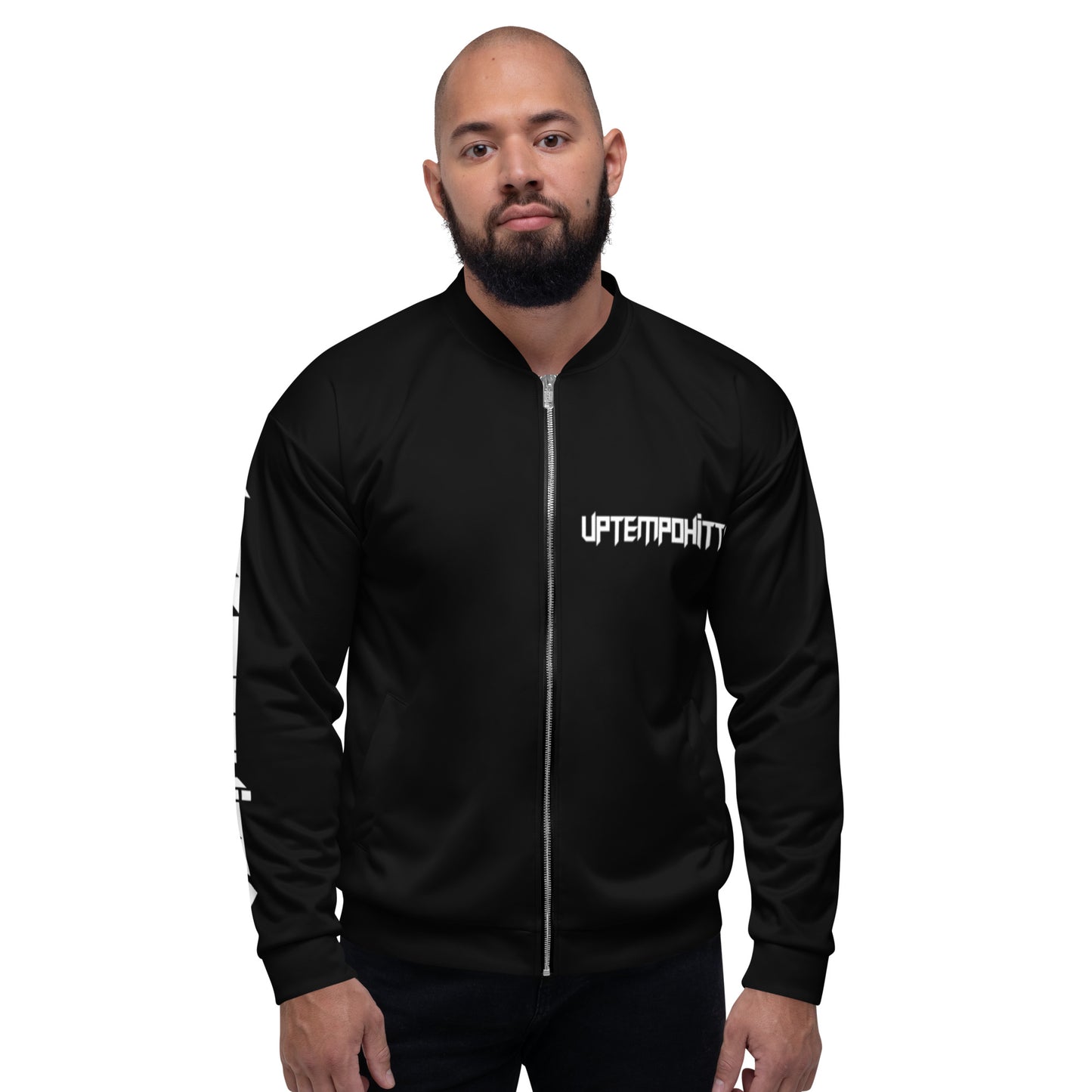 Herren Bomberjacke in schwarz