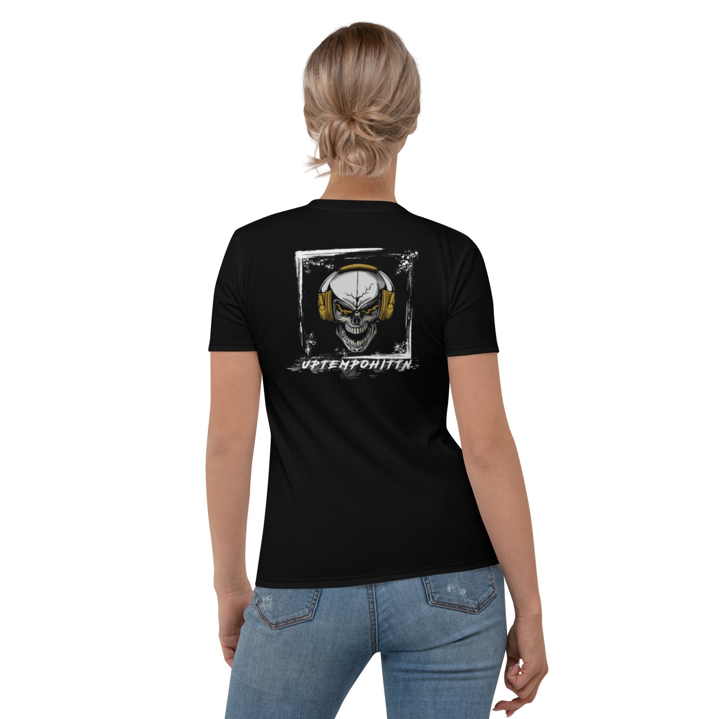 Damen-T-Shirt in schwarz